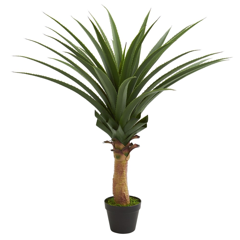 3.5 ft Tall Agave Artificial Plant 16 in Wide Greenery Home Decor  