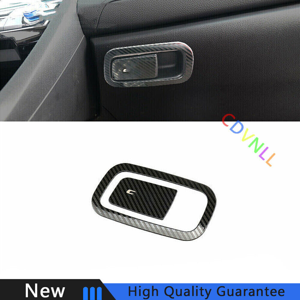 For Honda Civic 10TH 16-2021 Steel Carbon Fiber Co-Pilot Storage Box Handle Bowl