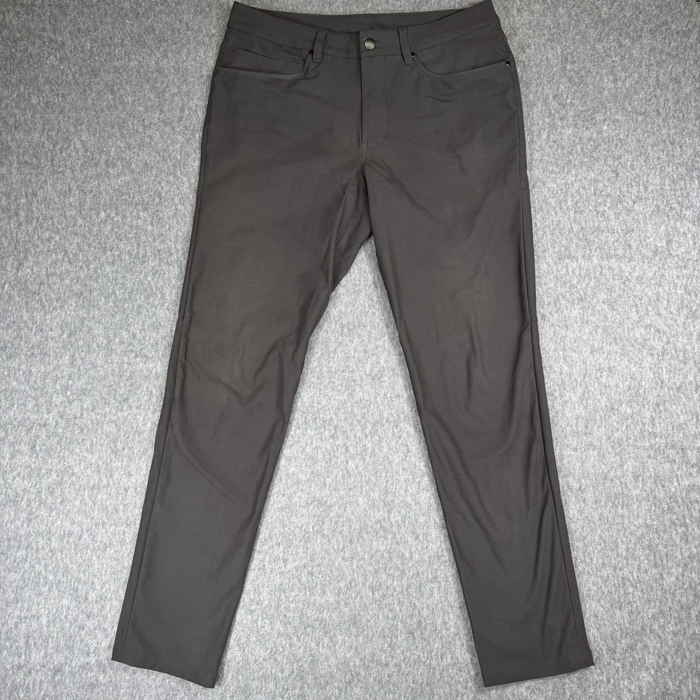 Lululemon Pants Mens Size 32x30 Black ABC Slim-fit 5-pocket Pants Warpstreme