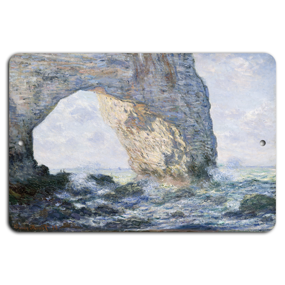 Majestic Cliff & Waves: An Impressionist Seascape