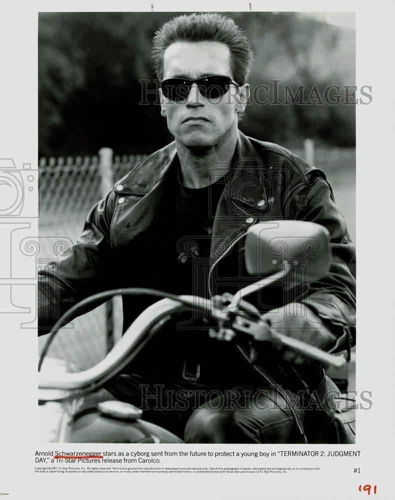 1991 Press Photo Actor Arnold Schwarzenegger in 