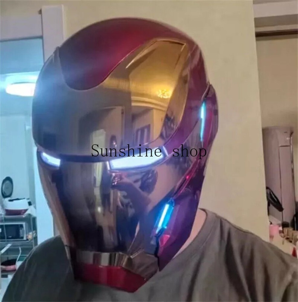 US! New STOCK Iron Man Mk50 Friday Helmet 1/1 Wearable Helmet Mask Voice Control