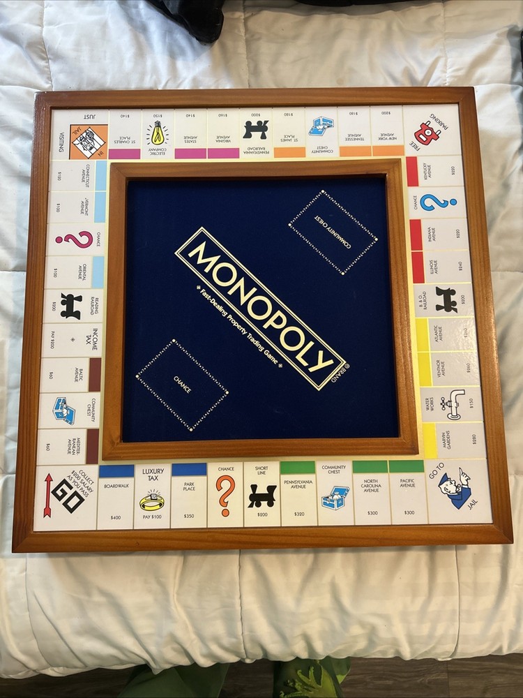 Monopoly Luxury Wooden Edition with Wood Game Board New Premium Collectible