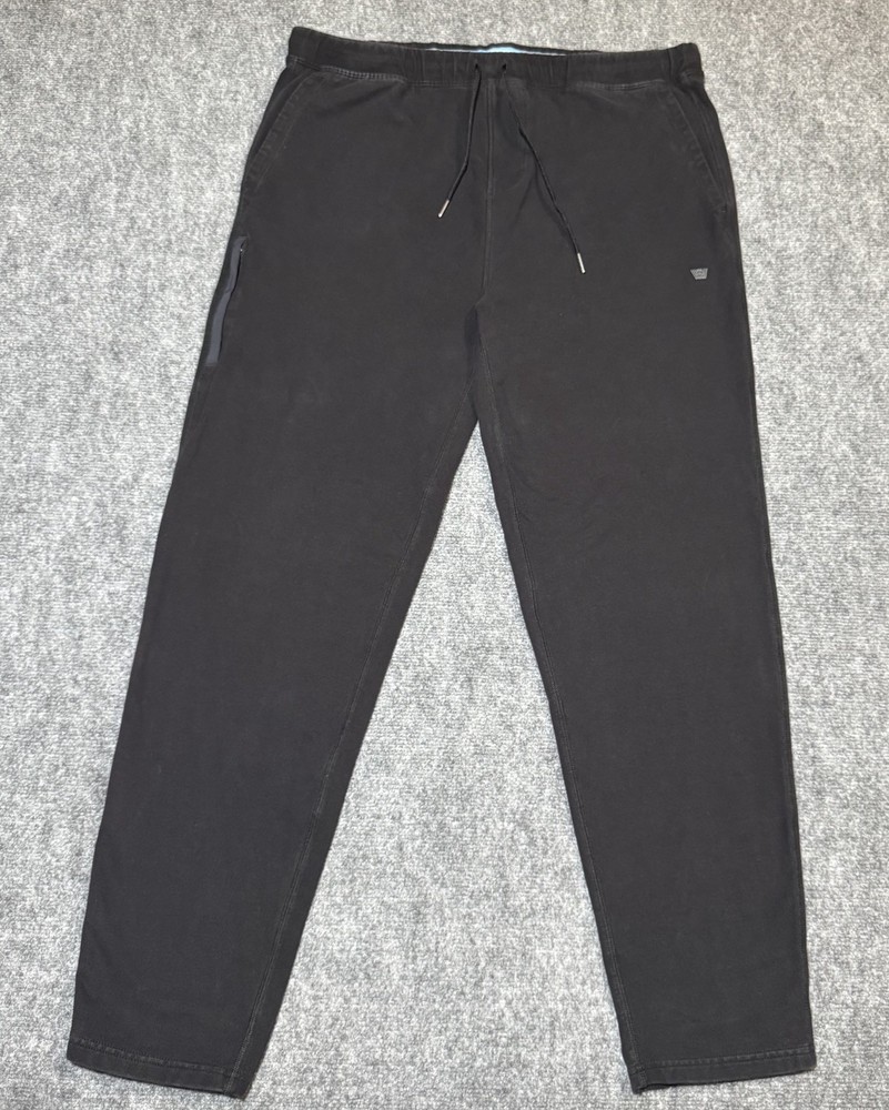 Mack Weldon Men's XXL Black Sweatpants Joggers Drawstring Performance Pants