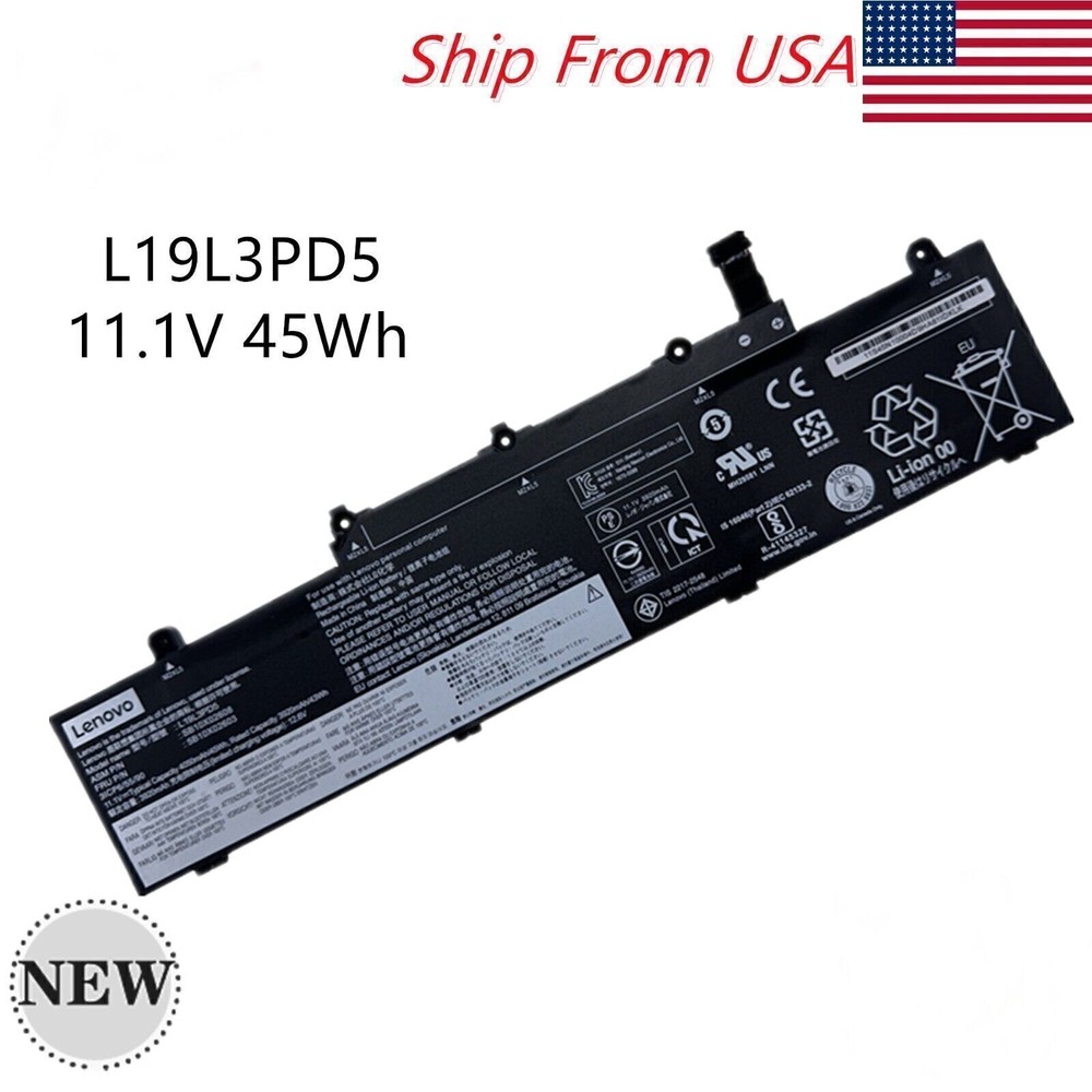Genuine L19M3PD5 L19L3PD5 L19C3PD5 Battery For Lenovo ThinkPad E14 E15 Gen 2 3 4