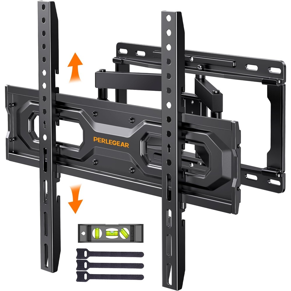 Full Motion TV Wall Mount for 26 to 65 inch Screens with Swivel Tilt Articulating Bracket