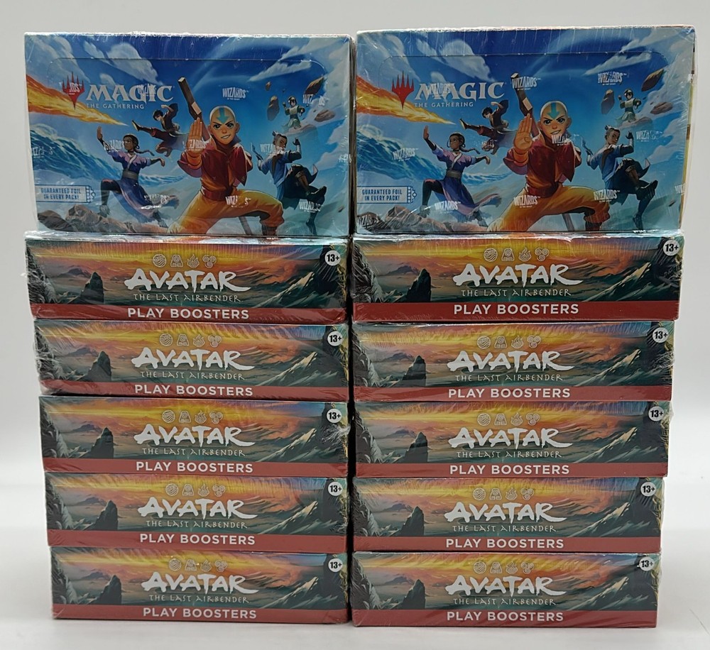 Lot of (12) Magic The Gathering Avatar The Last Airbender Booster Boxes SEALEDPROBSTEIN123 is actively accepting CONSIGNMENTS !!