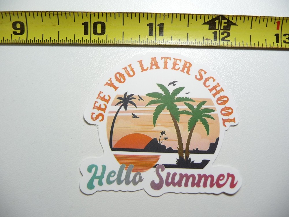 Summer School Decal Sticker for Vacation Trips & Travel