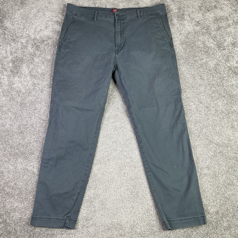 Levi’s Pants Men’s 36X27.5 Gray Tapered Chino Pockets Standard Casual