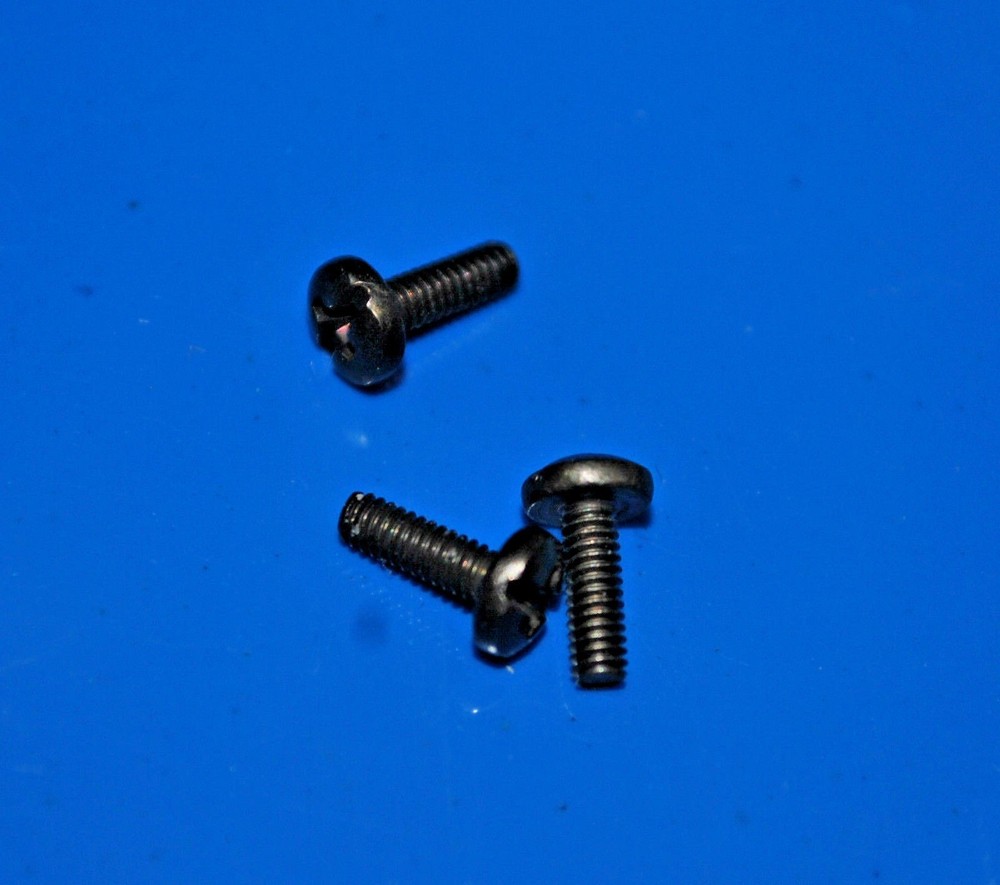 13582 - Abu Garcia Ambassadeur Black Side Plate Screw - Quantity 3 Screws