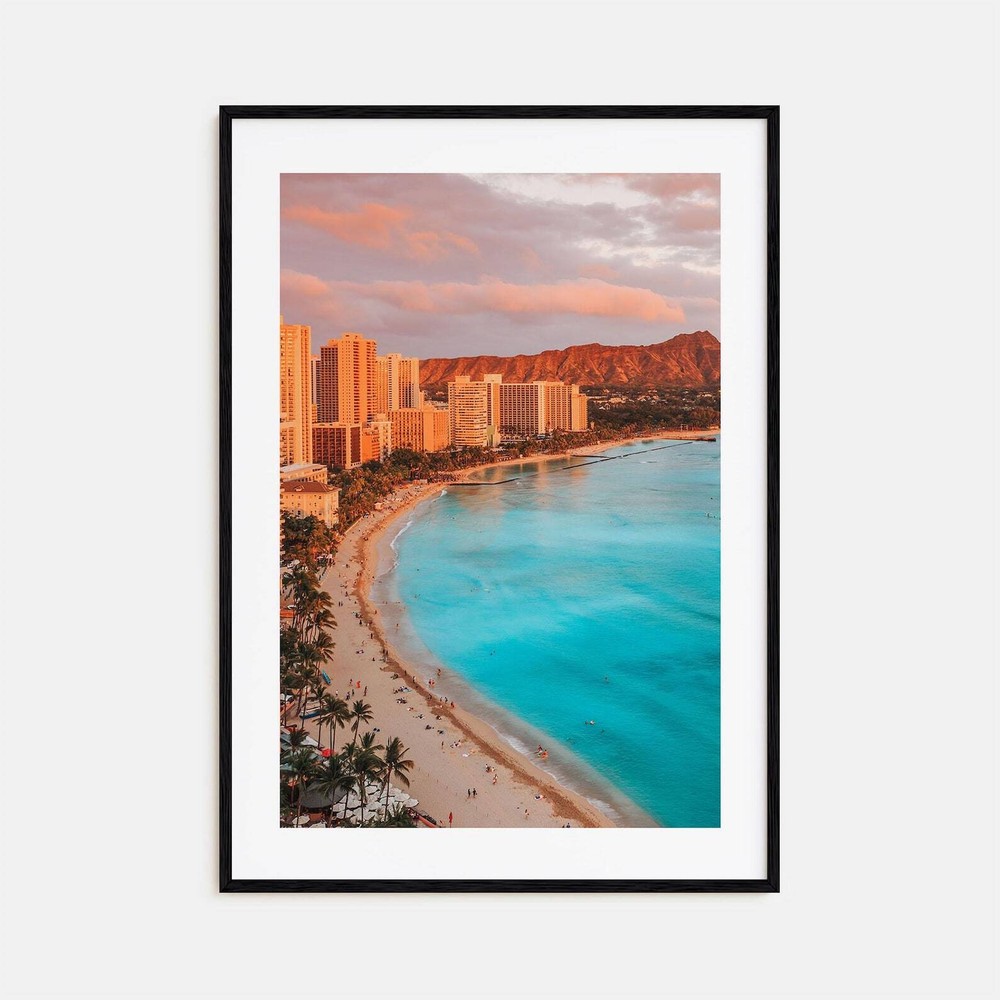 Honolulu Colorful Poster Print Honolulu Photo Wall Art Honolulu Wall Decor
