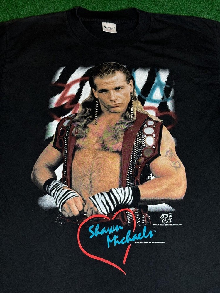 Vtg Shawn Michaels WWF Wrestling t-shirt  QT5574