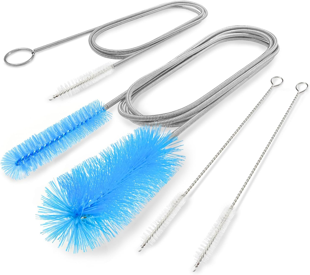 Flexible Drain Brush, 66 Inch Long Double Ended Hose Pipe and 58 Inch Tube