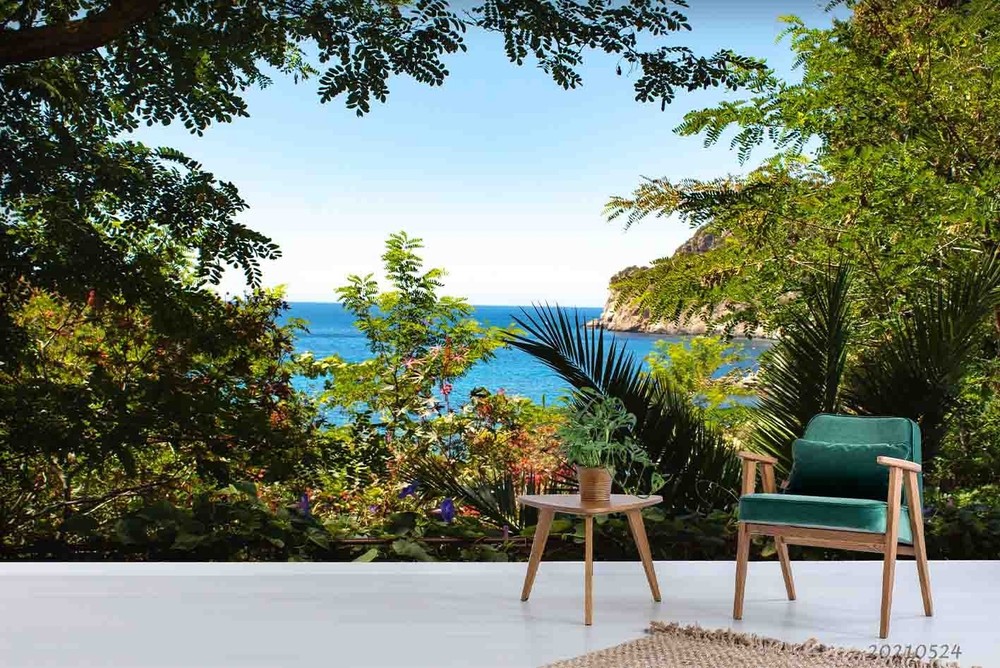 3D Sea Forest Landscape Wall Murals Wallpaper Murals Wall Sticker