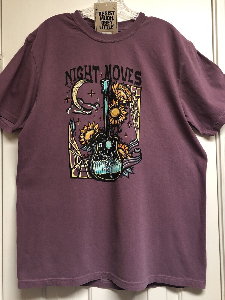 Vintage Night Moves Junk Gypsy Guitar Graphic Tee NWT Large Rare Cute