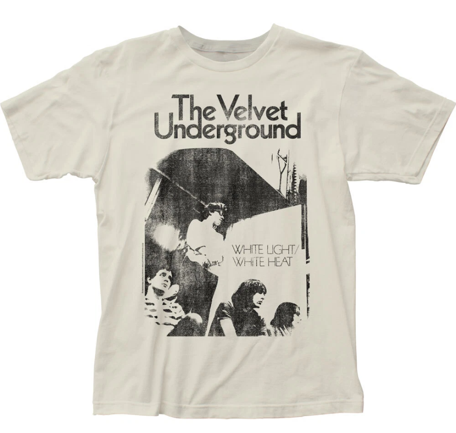 Velvet Underground White Light White Heat T Shirt Mens Classic Band Tee Of White