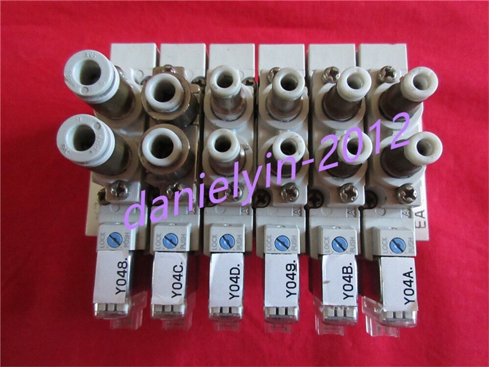 1pcs used SMC solenoid valve group SY5120-5LZD-01 #E8