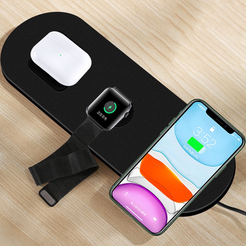 3in1 Fast Wireless Charging Stand Dock for Samsung Galaxy S6 Edge SM-G925