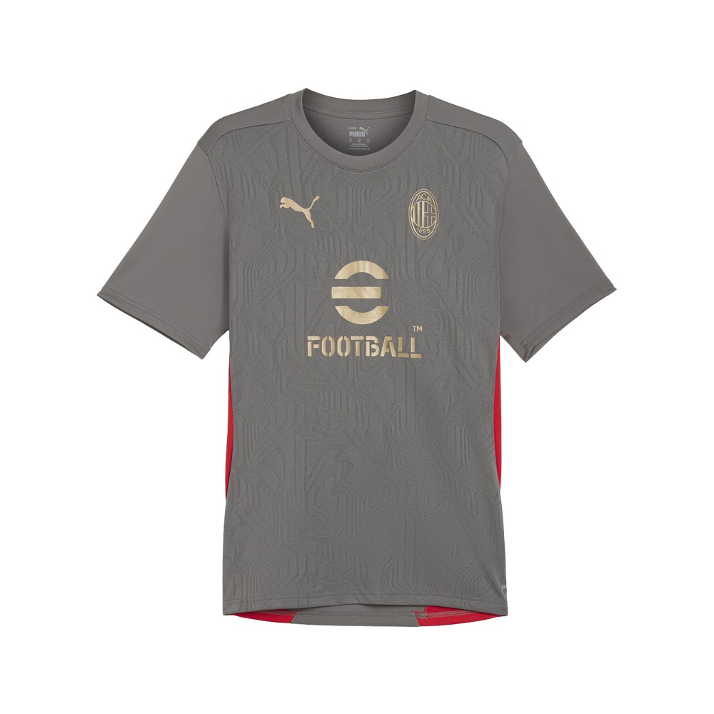 PUMA Ac Milan Training Crew Neck Short Sleeve Soccer Jersey Mens Size S   777496