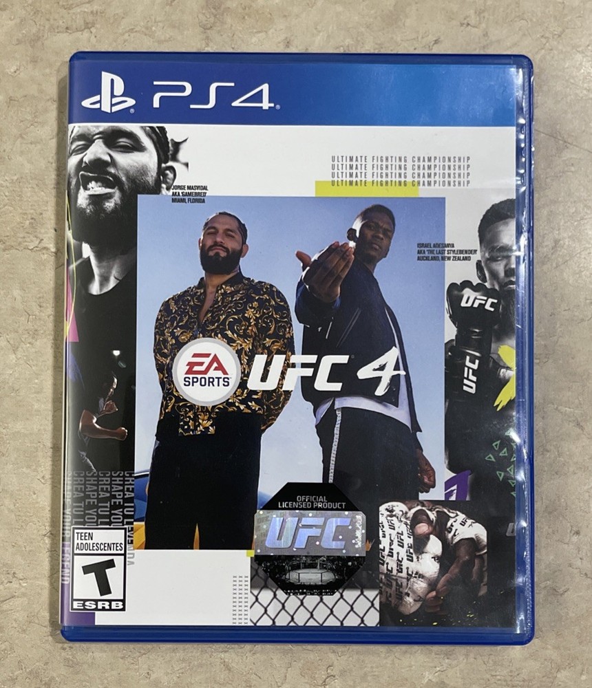 UFC 4 Sony PlayStation 4 Ultimate Fighting Championship W/Insert Tested
