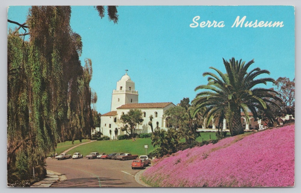 San Diego California, Serra Museum Presidio Park, Vintage Postcard
