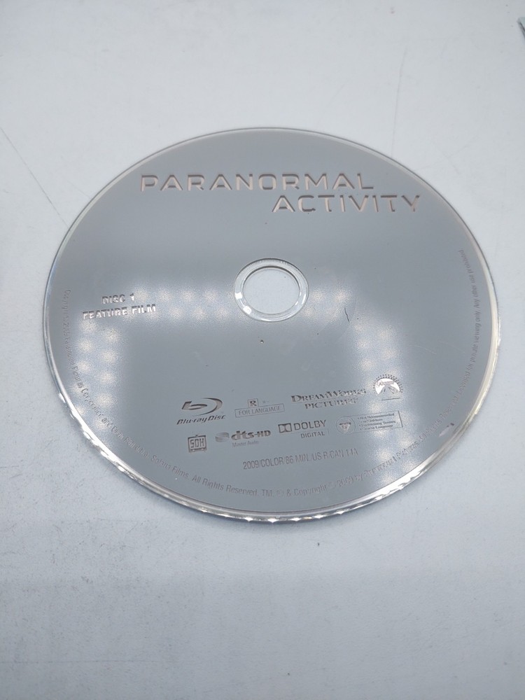 Paranormal Activity Blu-Ray Disc Only Used Tested