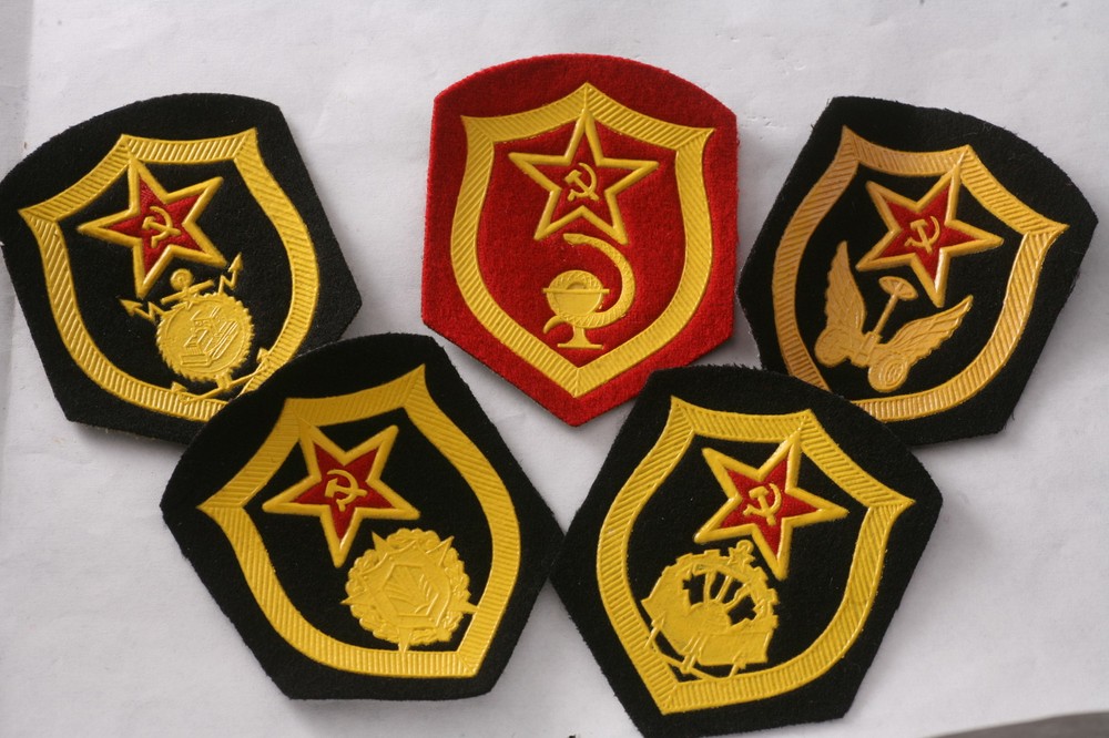 Soviet Red Army Construction Artillery Medical Chemical Engineer Patch Badge Lot