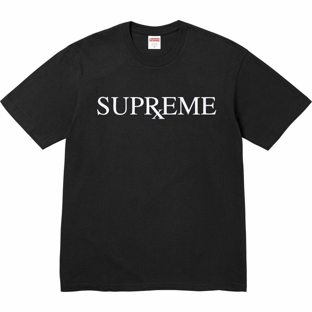 Supreme RX Tee Black Men's Size LARGE FW25 T-shirt In Hand Ships Fast Deadstock