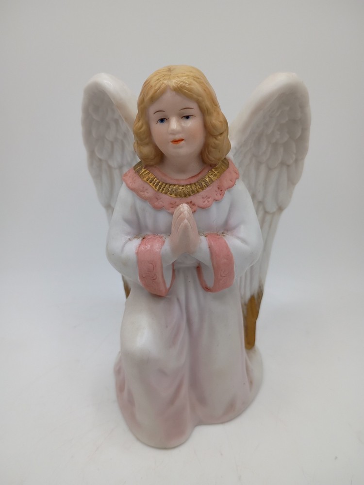 Vintage Homco 5606 Home Interiors Angel Kneeling Praying Figure