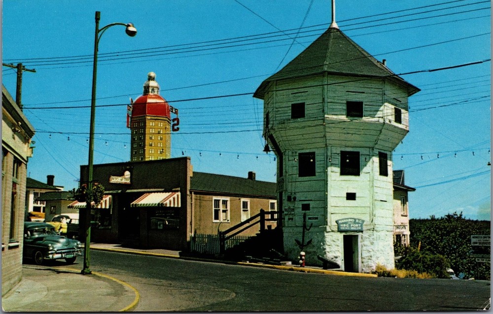 Vintage Postcard Nanaimo BC The Bastion Hudson's Bay Fort Canada Chrome
