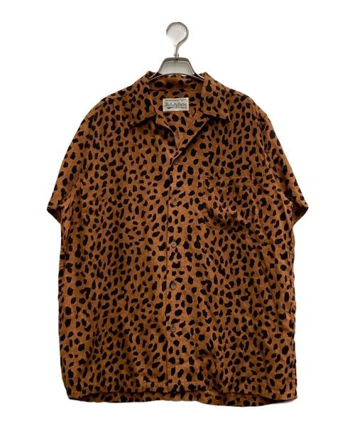 Wacko Maria Leopard Print Aloha Shirt Mens Size M Vintage Floral Hawaiian Shirt