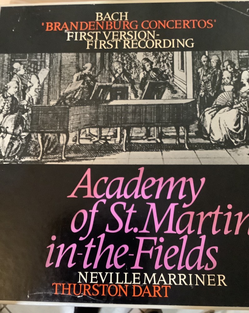 Academy Of St.Martin BACH brandenburg concertos /1st version-3 lp box-Philips-image