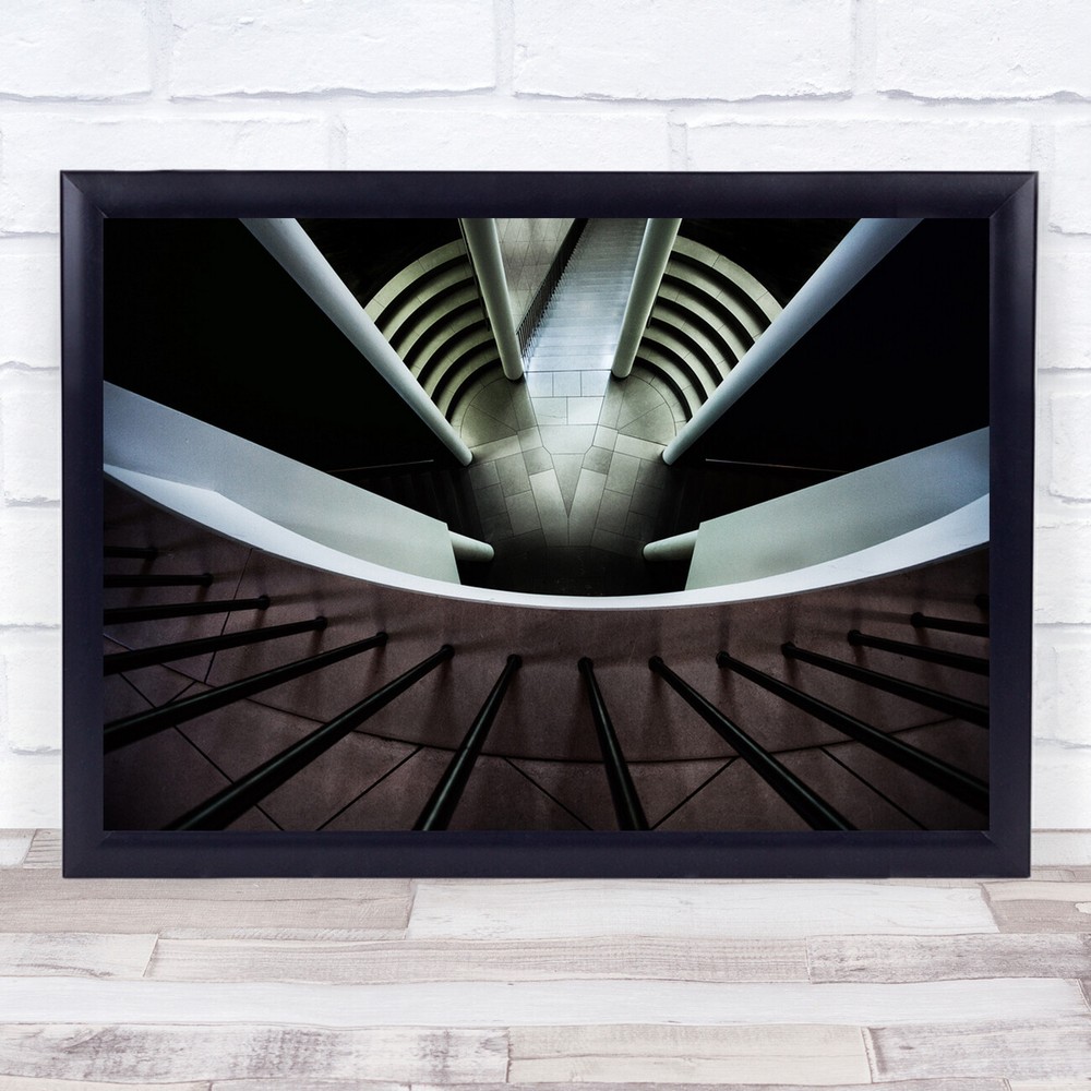 Many Stairs architecture up shot Wall Art Print