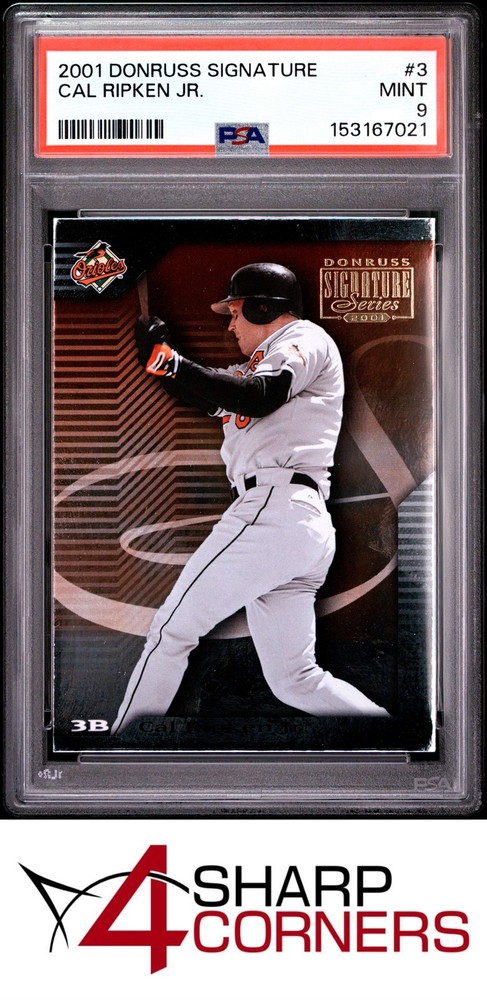 2001 Donruss Signature #3 Cal Ripken Jr. Orioles Hof Psa 94SC breaks auction records weekly! Consign today!