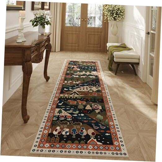 Non Slip Washable Runner Rug 2'6
