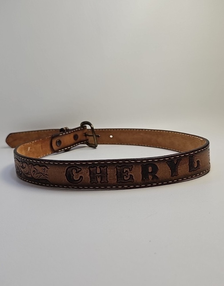 Wright Hand Tooled Belt - Cheryl - Size 30 - Great Condition