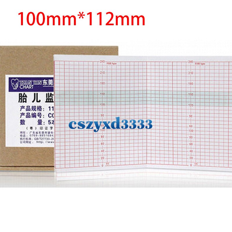 1/5/10pack 100*112MM Thermal Printer Paper For Fetal/Maternal Monitor CMS800G/F