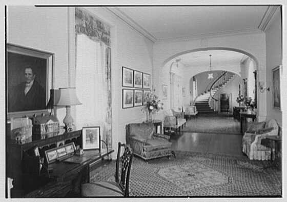 Photo:Mrs. Florence Lamont, residence in Palisades, New York. Hall I