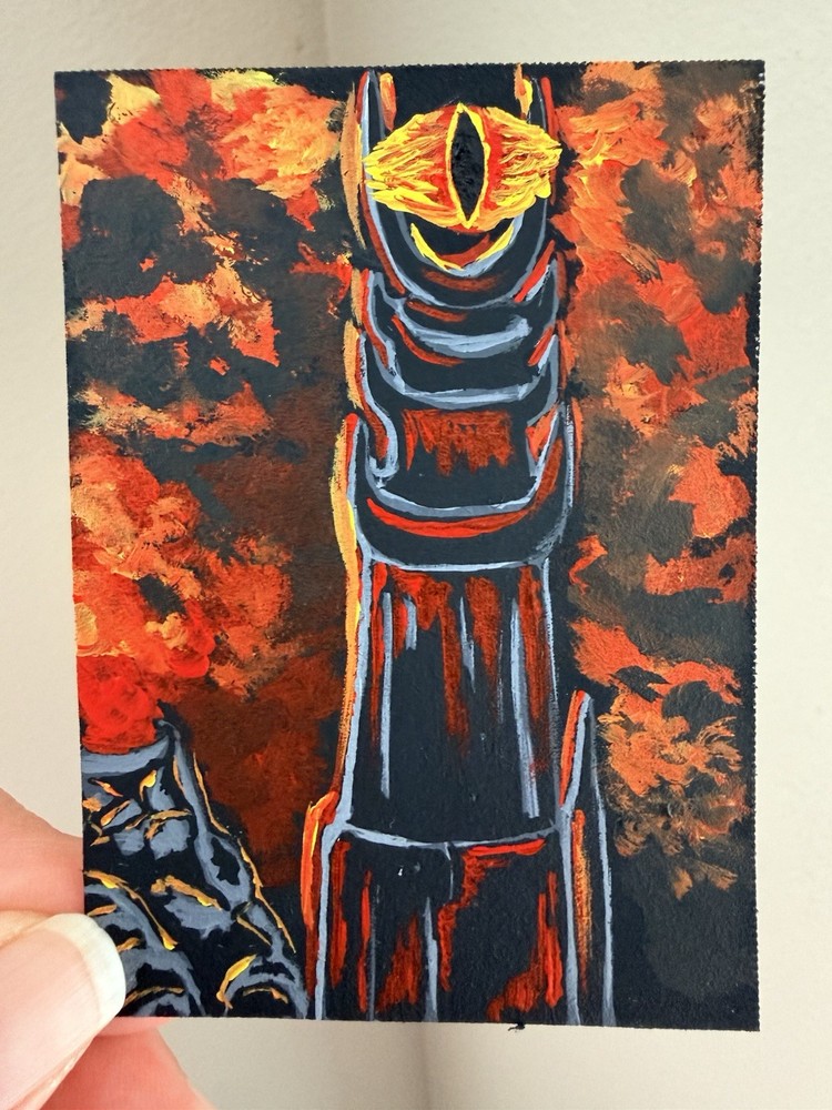 ACEO Original Lord Of The Rings, The Eye Of Sauron, Mordor