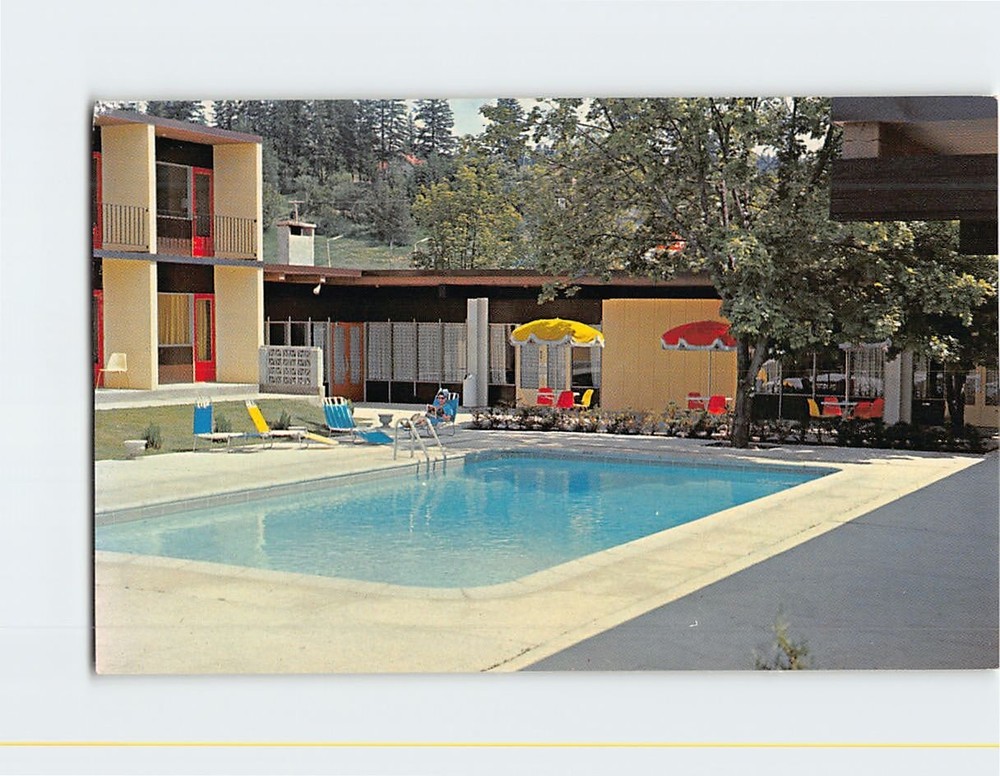 Postcard Salmon Arm Motor Hotel Salmon Arm British Columbia Canada
