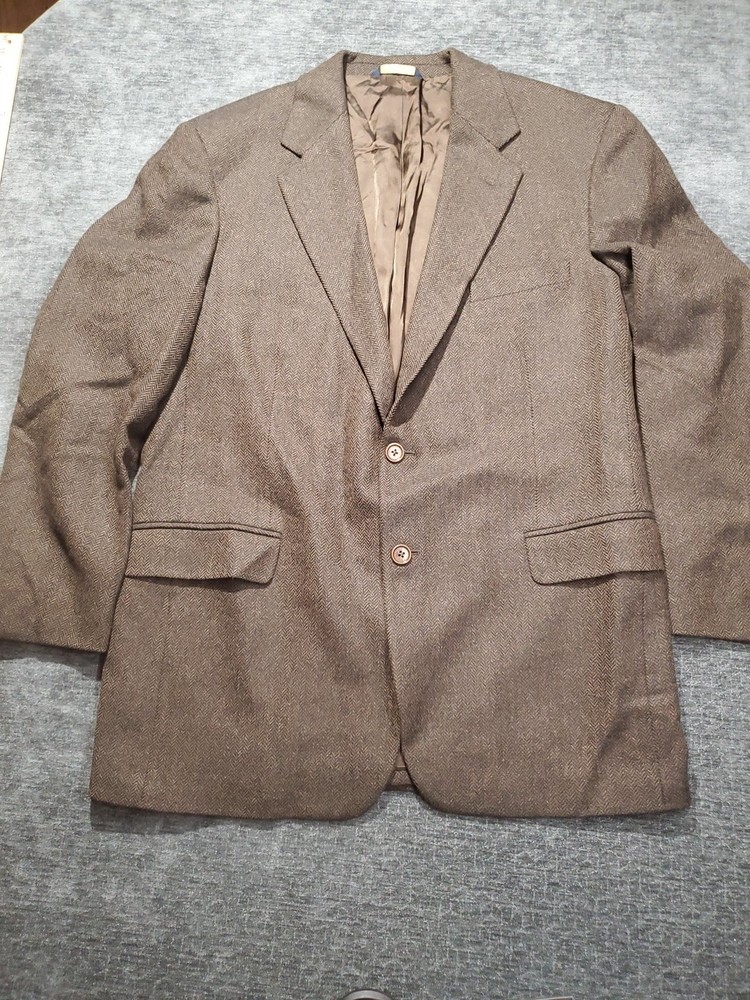 Men's Sport Coat By Brooks Brothers 100% Lamb's Wool Made In Italy 42R