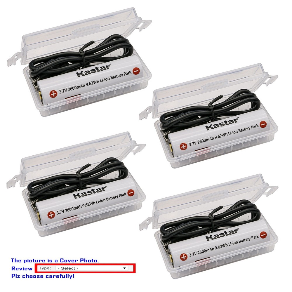 Kastar STL-1865 USB Battery 3.7V 2600mAh for PolyTac X USB ProTac 90 X USB SLB26