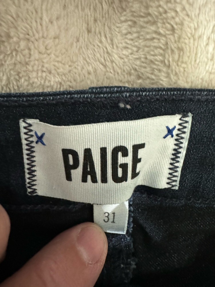 Paige Verdugo Ankle Jeans Womens 31 Dark Blue Skinny Denim Stretch W31