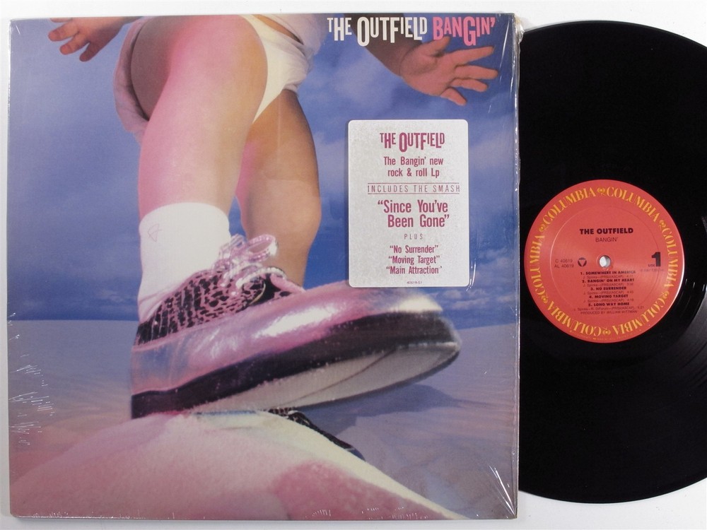 OUTFIELD Bangin' COLUMBIA LP VG++ SHRINK f