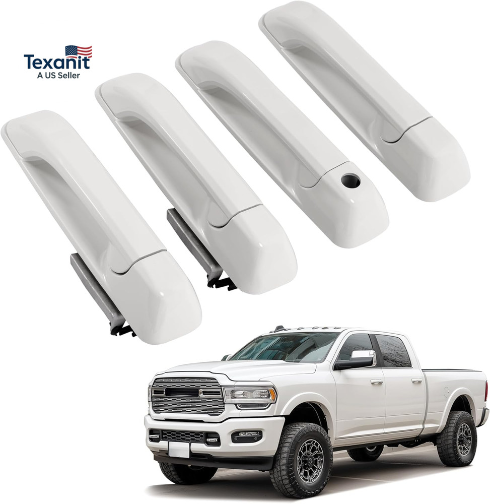 Exterior Door Handle Compatible with 2009-2025 Dodge Ram 1500 Classic 2500 3500