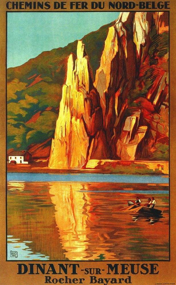 Decor Poster. Fine Graphic Home Art Design. Chemins de Fer Dinant sur Meuse 2700