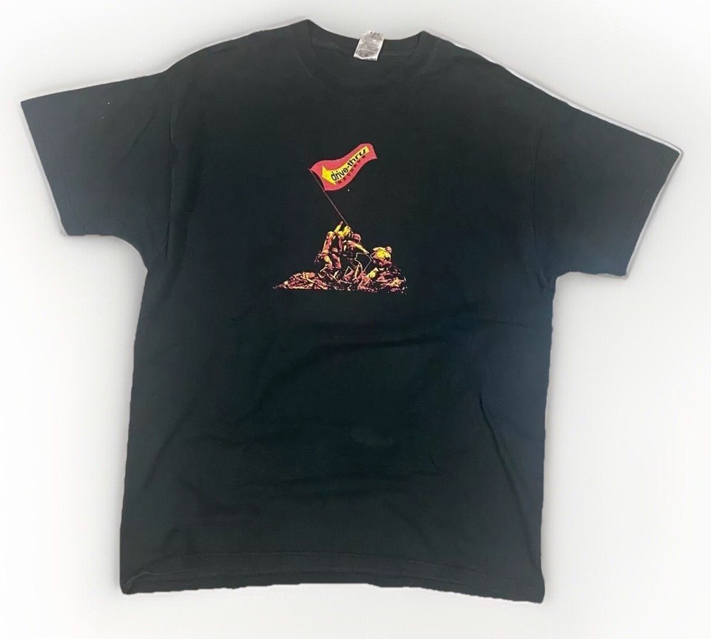 Drive Thru Records T Shirt - Vintage Rare - Black - Summer Tour 2002 - XL