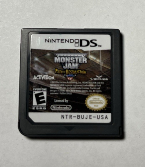 Monster Jam Path Of Destruction Nintendo DS Game Cartridge Only