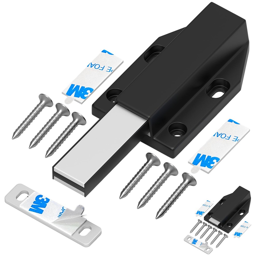 Magnetic Push Latch Without Nail Installation Heavy Duty Magnetic Touch Latch...