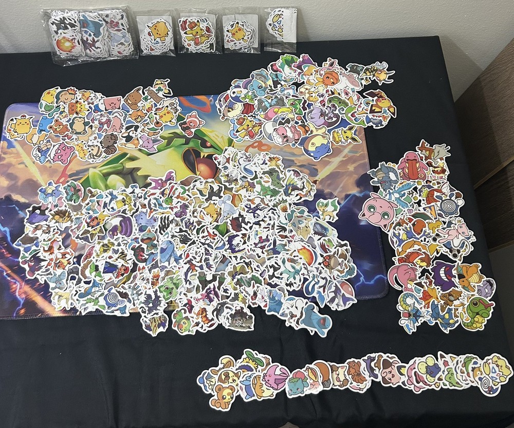 500 Pokemon Stickers Includes 5 Sets Mega Set Vintage Set Baby Sets & Ditto Eyes